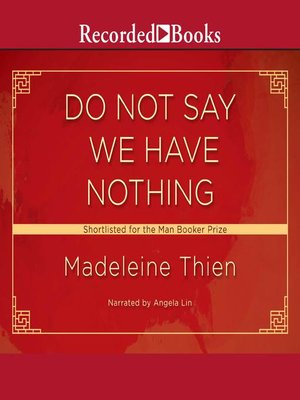 cover image of Do Not Say We Have Nothing "International Edition"